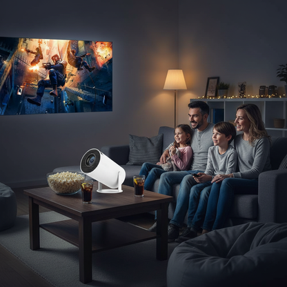 2025 HY300 Ultra 4K Ultra HD 300ANSI Portable Projector Android 11 BT5.4 Electronic Focus Built-in Speaker For Home Theater